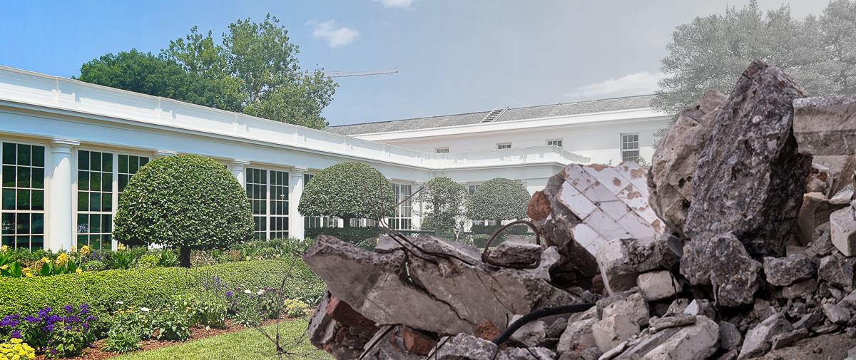 Destruction-of-the-east-wing